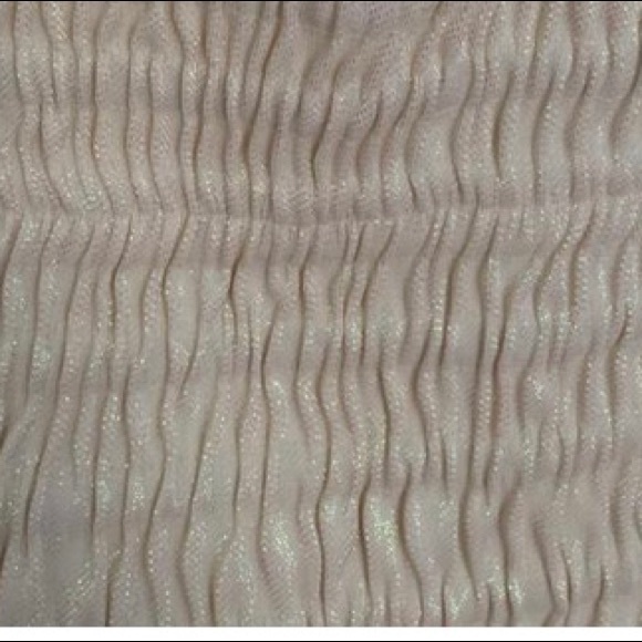 AREA**Ivory Ruched Lame Cocktail Dress*Large $980 - Picture 11 of 12